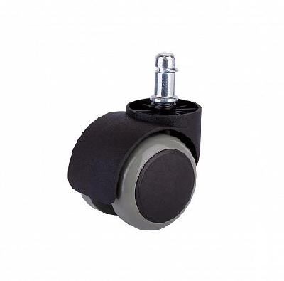 Колесо мебельное поворотное штифт М11 d50 без тормоза обрезин. пластик черн. (уп.1шт) Tech-Krep/Zitar 151217
