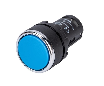 Кнопка нажимная моноблочная 22мм IP 40 1НО EMAS MB100DM