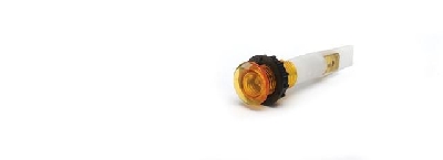 Арматура сигнальная 10мм с зажимами MS 63х08мм и с неоновой лампой 220В желт. EMAS S102NS