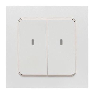 Выключатель 2-кл. Стокгольм Умный беспроводной бел. Zigbee Сonnect EKF RCV-ST2-WS-ZB