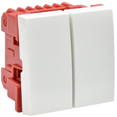 Выключатель 2-кл. 2мод. СП 10А IP20 ВК1-22-00-П бел. PRIMER IEK CKK-40D-VD2-K01