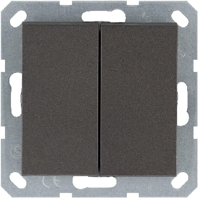 Кнопка 2-кл. 10А IP20 с переключающим контактом механизм мокко Jasmart G3020Z