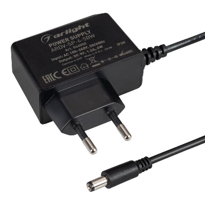 Блок питания ARDV-SP-6-5BW (5В 1.2А 6Вт) адаптер Arlight 046050