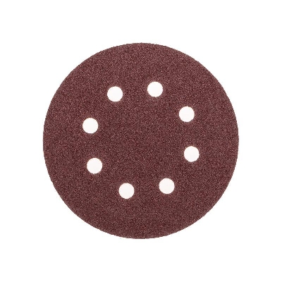 Диск абразивный на ворсовой основе на липучке перфорир. P60 125мм (уп.10шт) Kranz KR-91-1165