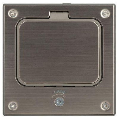 Люк 18-6002-03 IP66 в бетон с розеткой под шестигранник сер. Эра Б0063273