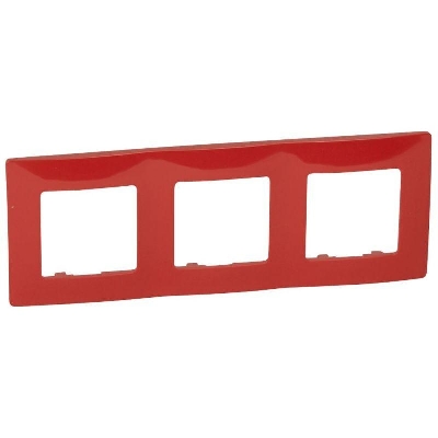 Рамка 3-м Etika красн. IEK 672533
