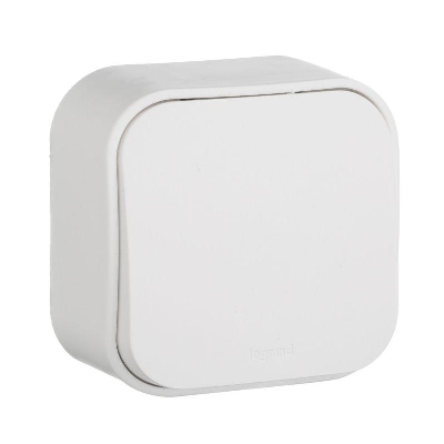 Переключатель проходной 1-кл. ОП Quteo 10А IP20 10AX бел. IEK 782204