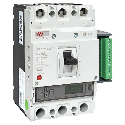 Выключатель автоматический 3п 250А 50кА AV POWER-2/3 ETU6.2 AVERES EKF mccb-23-250-6.2-av