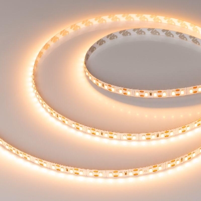 Лента светодиодная FC-A120-8mm 24V Warm2400-CX1 10Вт/м IP20 резка 1 светодиод (уп.5м) Arlight 052798