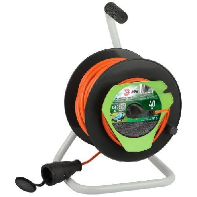 Удлинитель на катушке 1х40м с заземл. RP-1e-3x1.5-40m ПВС 3х1.5 Эра Б0059777
