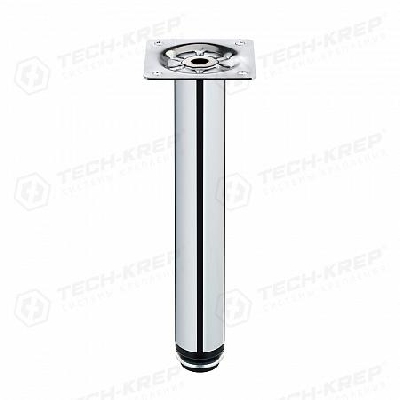 Ножка круглая регулируемая с винтом d30х200мм метал. хром (уп.1шт) Tech-Krep/Zitar 127485