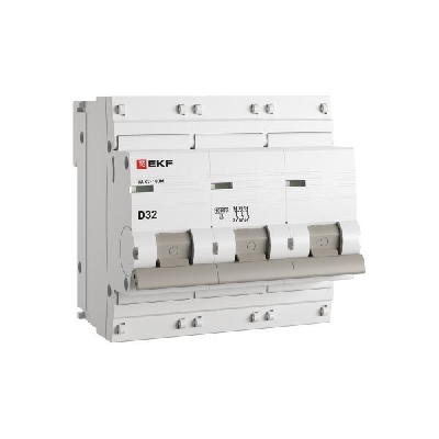 Выключатель автоматический модульный 3п D 32А 10kA ВА 47-100M без теплового расцеп. PROxima EKF mcb47100m-3-32D-pro