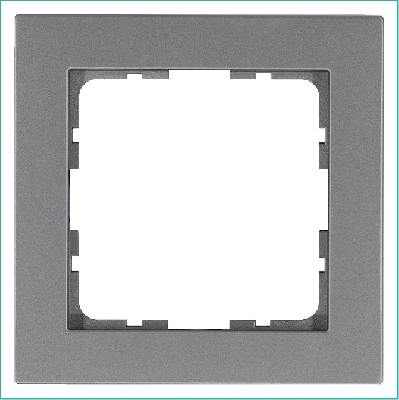 Рамка 1-м G-Classic алюм. Jasmart G1001S