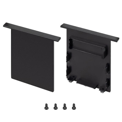 Заглушка SL-LINIA52-3L-F-LOW BLACK глухая пластик (комплект) Arlight 044706