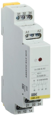 Реле промежуточное OIR 3 конт. (16А) 230В AC IEK OIR-316-AC230V