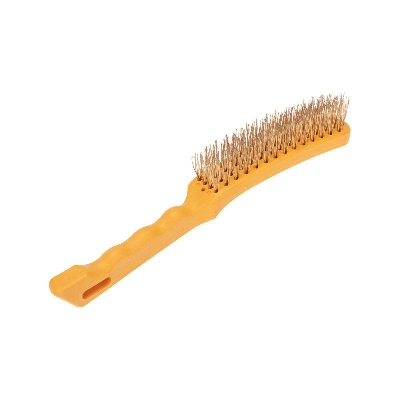 Щетка по металлу с пластиковой ручкой 4 ряд. 260мм Kranz KR-91-1236