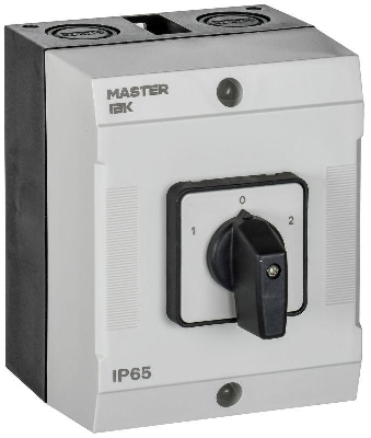 Переключатель кулачковый 10А (сх. 75) в боксе стандартная рукоятка IEK MI-CS20-010-075