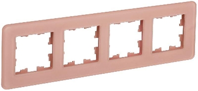 Рамка 4-м BRITE РУ-4-2-Бр стекло дым. RE IEK BR-M42-G-41-K97