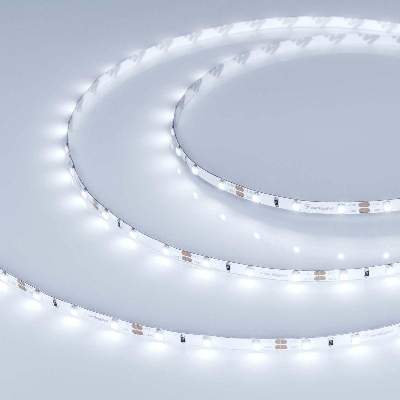 Лента светодиодная RT-A60-5mm 12V Cool 8000К 4.8Вт/м IP20 2835 узкая (уп.5м) Arlight 028610(2)