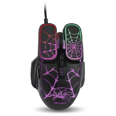 Мышь MG520 игровая проводная 1200-3600dpi черн. Intro Б0056131