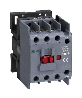 Контактор КМ-102 25А кат. 220В/230В AC 1НЗ AC-3 AC-4 DEKraft 22036DEK