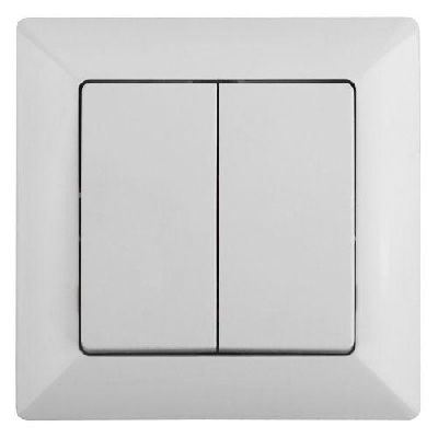 Переключатель 2-кл. СП Solo 4-107-01 10А 250В IP20 бел. Intro Б0053609