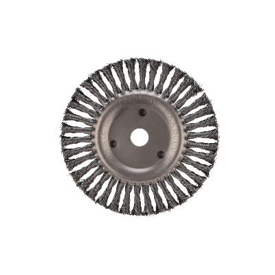 Щетка дисковая для УШМ крученая стальная проволока 200мм отв. 22.23мм Kranz KR-91-1247