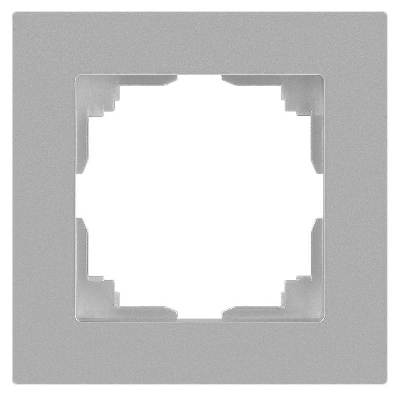 Рамка 1-м СП Accent 6-501-03 алюм. Intro Б0063742
