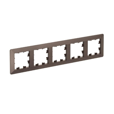 Рамка 5-м AtlasDesign Air мокко/дым. черн. SE ATN220605