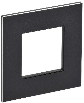 Рамка 1-м SKANDY SK-F31Bl металл черн. IEK SK-M12-M-K02