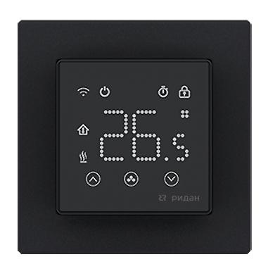 Терморегулятор Clever с Wi-Fi с комбинацией датчиков 16А черн. Ридан 21RT0109R