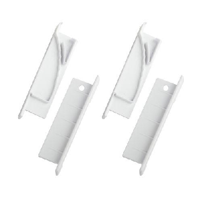 Набор заглушек 6814-3 для профиля 6814 2шт глухие 2шт с отверстием Эра Б0062787