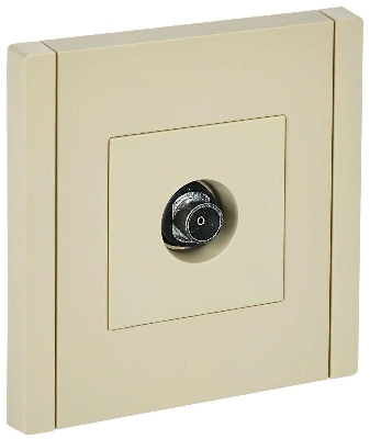 Розетка TV оконечная FORTE&PIANO FP428 ваниль IEK FP-A10-O-K10