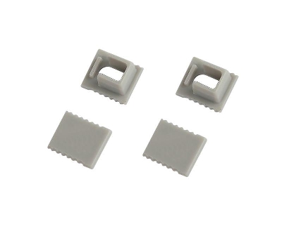 Набор заглушек 0709-3 для профиля 0709 2шт глухие 2шт с отверстием Эра Б0062825