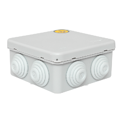 Коробка уравнивания потенциалов КУП-030-031 85х85х40 IP55 с крышкой наружн. для прямого монтажа 8 мембр. вводов сер. EKF plc-kmr-030-031-g