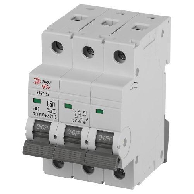 Выключатель автоматический 3п C 50А 4.5кА ВА47-63 PRO ЭРА Б0059442