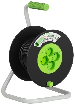 Удлинитель на пластик. катушке 4х20м без заземл. KAT-2x1-20m Greenline ПВС 2х1 Эра Б0064997