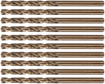 Набор сверл по металлу Profi 4.5х80мм с кобальтом 5проц. (уп.10шт) Cutop 48-45-10