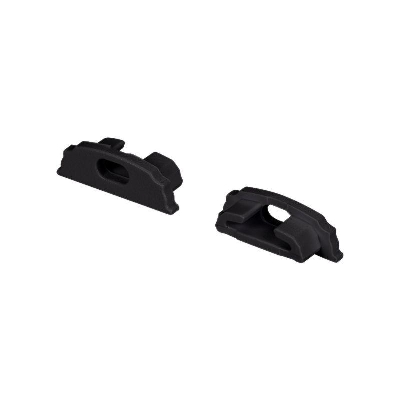 Заглушка ARH-BENT-W18 BLACK с отверстием пластик Arlight 039589