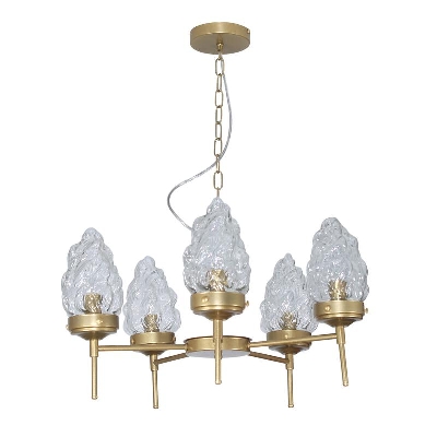 Светильник "Фламенко" 151 НПБ 01-5х40-101 Е14 [ИМ] подвесной зол. Элетех 1005405319