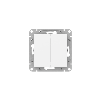 Выключатель проходной 2-кл. СП Эпика механизм бел. EKF UP1-SWW-21