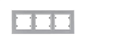 Рамка 3-м Karea горизонт. сереб. Makel 56065703