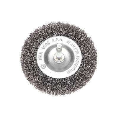 Щетка дисковая для дрели витая стальная проволока 75мм Kranz KR-91-1245