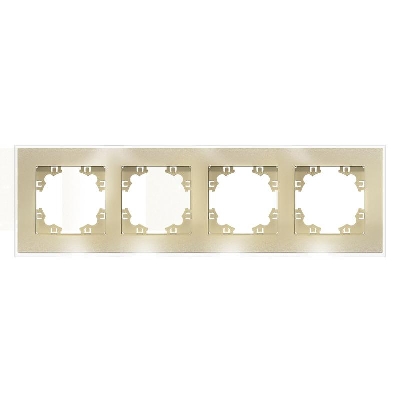 Рамка 4-м Афина стеклянная зол. UNIVersal 2293