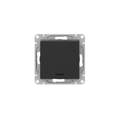 Выключатель 1-кл. СП Эпика с подсветкой механизм черн. EKF UP1-SWB-14