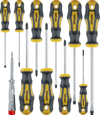 Набор отверток NHT-Ot02-H11 (11шт) Navigator 95270