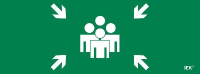 Этикетка самоклеящаяся 350х130мм "Место сбора" IEK LPC10-1-35-13-MSTS