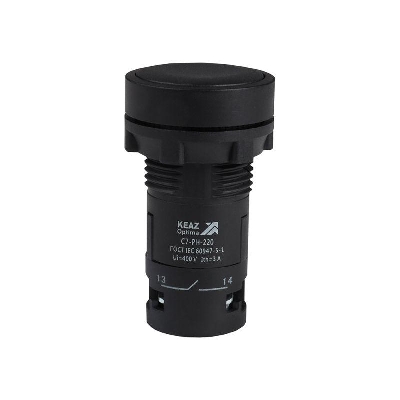 Кнопка с фиксацией OptiSignal Compact D22 С7-PH-220 черн. 2НО XB7NH23 КЭАЗ 362079