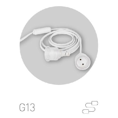 Патрон FITO-Holder G13 IP65 mini для ламп FITO до 600мм 2хG13 с выключателем вилкой 1.5м Эра Б0057744