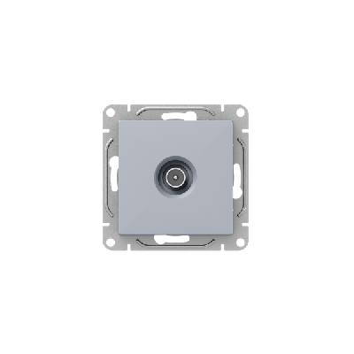 Розетка телевизионная оконечная TV СП Эпика механизм алюм. EKF UP1-SOA-TV-3